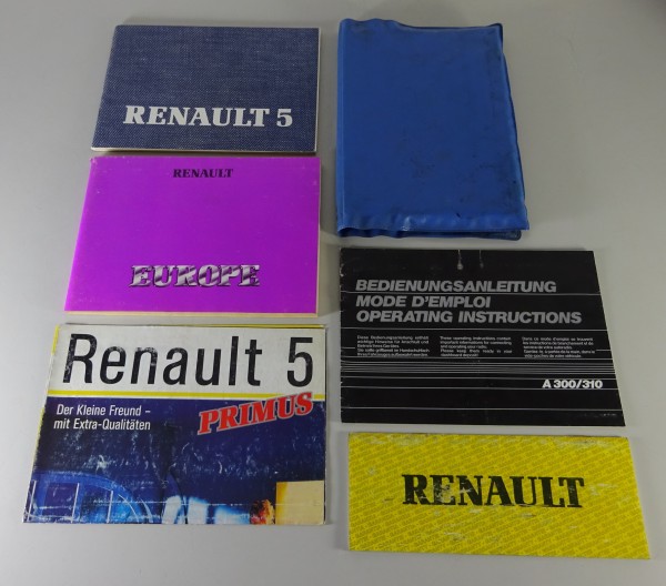 Bordmappe + Betriebsanleitung / Handbuch Renault 5 / R5 Stand 07/1985