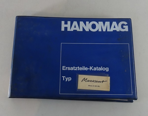 Teilekatalog Hanomag Markant Motor D351 ML Produktionsbeginn 12/1962