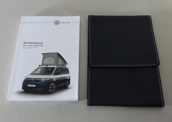 Bordmappe + Betriebsanleitung VW T7 Transporter California Stand 07/2025