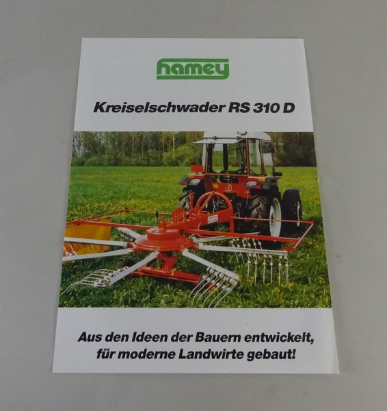 Prospektblatt / Broschüre Hamey Kreiselschwader RS 310 D