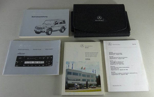 Bordmappe + Betriebsanleitung Mercedes-Benz W463 G 320 / G 350 TD G-Modell 1994