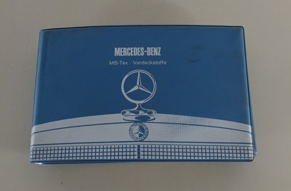 Polstermappe MB-Tex + Verdeckstoffe Mercedes /8 + W 108 + W 116 + 350 SL R 107