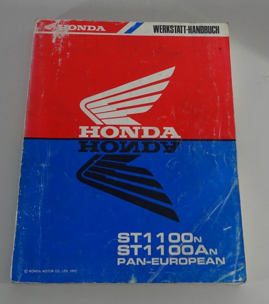 Werkstatthandbuch Honda ST 1100 / A Pan European Typ SC26 Stand 1992