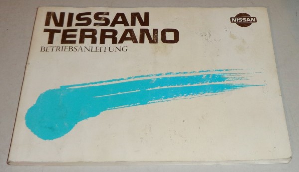 Betriebsanleitung Handbuch Nissan Terrano D21 Stand 5/1989