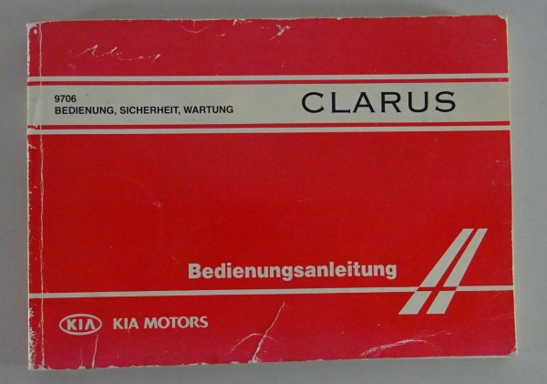 Betriebsanleitung Handbuch Kia Clarus von 06/1997