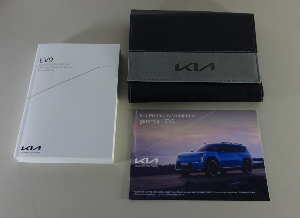 Bordmappe mit Betriebsanleitung / Handbuch Kia EV9 + GT-Line Elektro Stand 2023