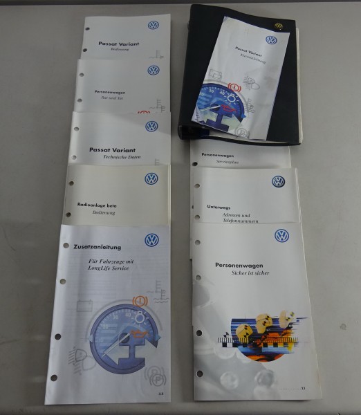Bordmappe + Betriebsanleitung VW Passat Variant B5 3BG Stand 08/2000