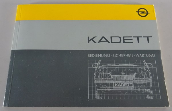 Betriebsanleitung / Handbuch Opel Kadett E inklusive GSi Stand 12/1984