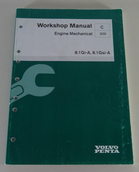 Werkstatthandbuch Volvo Penta Engine Mechanical 8.1 Gi-A / 8.1 Gsi-A ENG 06/2001