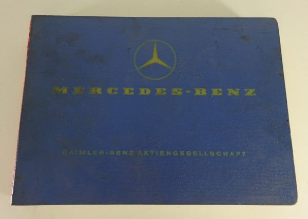 Teilekatalog / Parts List Mercedes-Benz W188 Cabrio + Coupe 300 Sc Stand 12/1956