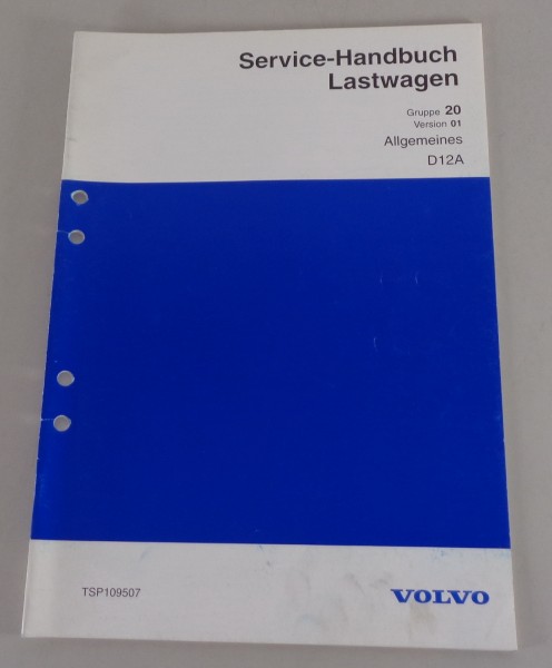 Werkstatthandbuch Volvo LKW Motor D12A von 1998