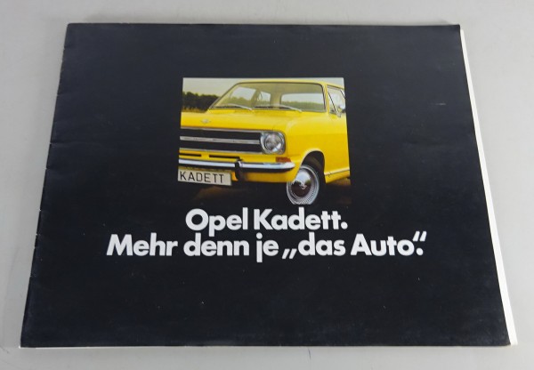 Prospekt / Broschüre Opel Kadett B Limo / Coupe / Rallye / Caravan von 04/1972
