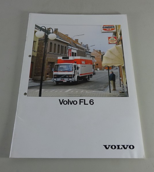 Prospekt / Broschüre Volvo FL 6 LKW Stand 1987