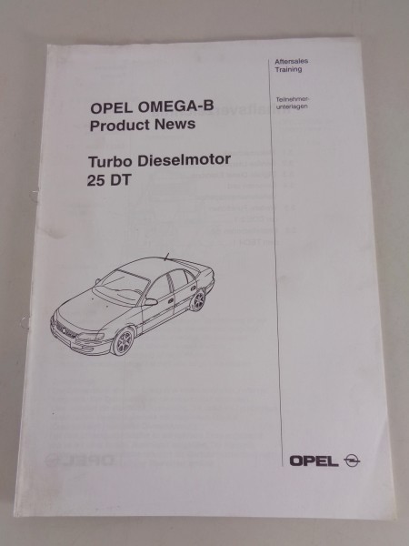 Technische Neuheiten & Informationen Opel Omega B 25 DT Turbo Dieselmotor
