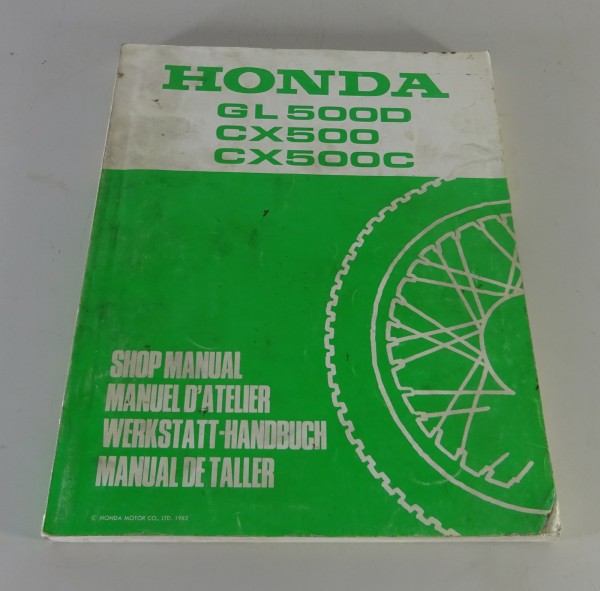 Werkstatthandbuch / Nachtrag Honda GL 500 D / CX 500 / CX 500 C von 1982