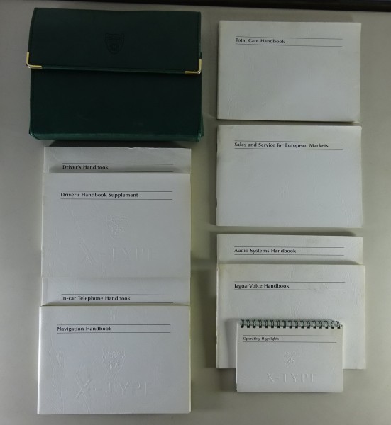 Wallet + Owner´s Manual Jaguar X-Type Model year 2001 Right Hand Drive