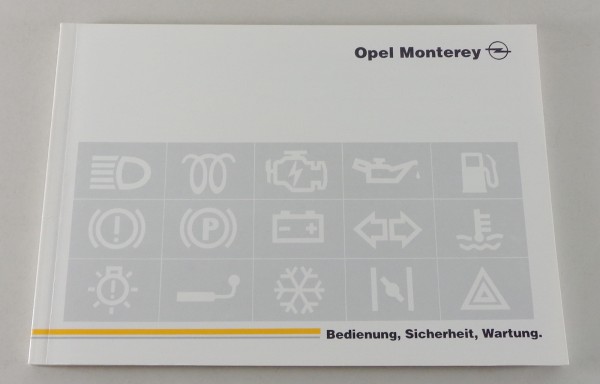 Betriebsanleitung Opel Monterey Stand 05/1992