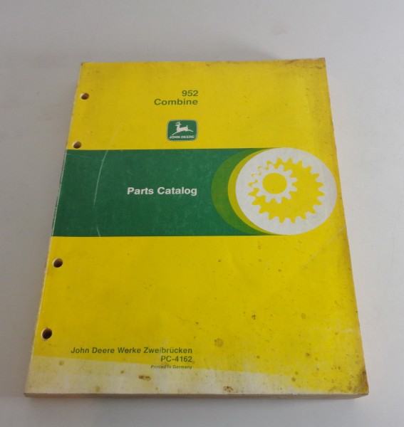 Teilekatalog / Parts Catalog John Deere Mähdrescher 952 Combine 952 von 07/1979