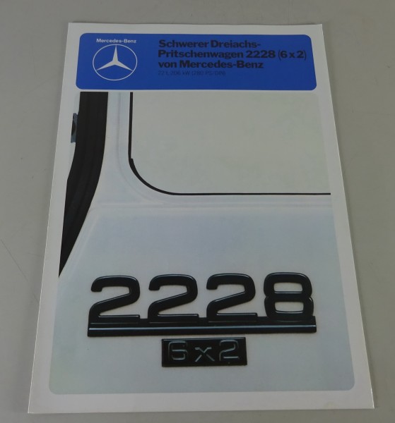 Prospekt Mercedes-Benz Mercedes-Benz NG 73 2228 6x2 Stand 05/1981