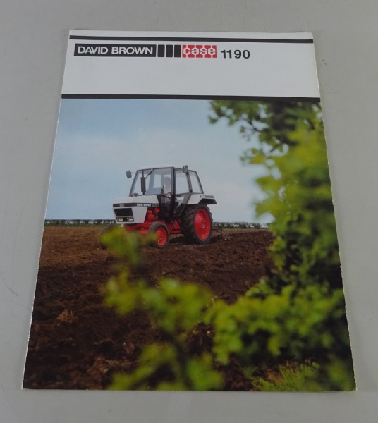 Faltprospekt / Broschüre David Brown Schlepper DB 1190