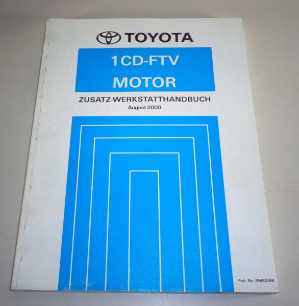 Werkstatthandbuch Toyota Motor 1CD - FTV 2,0l D-4D 116 PS für Corolla von 8/2000