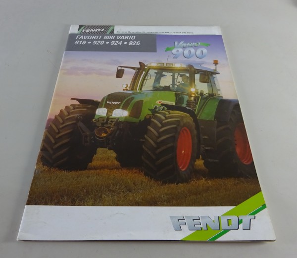 Prospekt / Broschüre Fendt Farmer 900 Vario 920 / 924 / 926 Stand 09/2001