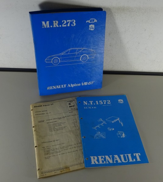 Werkstatthandbuch Konvolut Renault Alpine V6 GT Typ D 500 Stand 06/1985