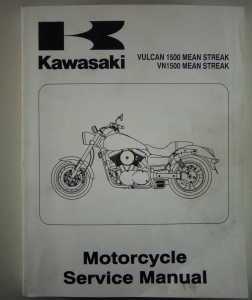 Workshop Manual Kawasaki Vulcan 1500 / VN1500 Mean Streak from 07/2001