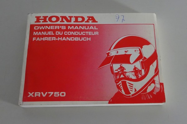 Betriebsanleitung / Owner´s Manual Honda XRV 750 Africa Twin Stand 1996