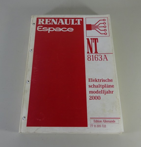 Werkstatthandbuch Elektrik / Schaltpläne Renault Espace III JE Modelljahr 2000