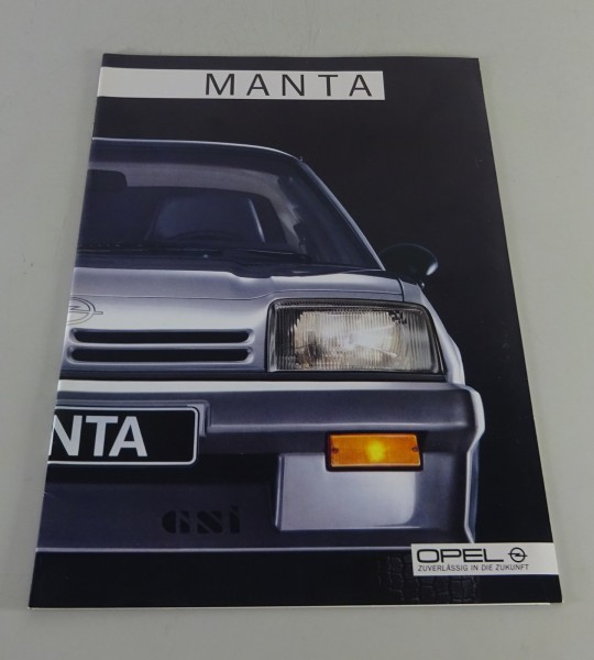Prospekt / Broschüre Opel Manta B Stand 10/1985