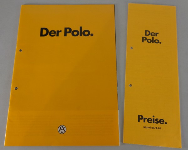 Prospekt / Broschüre + Preisliste VW Polo I Typ 86 von 01/1980