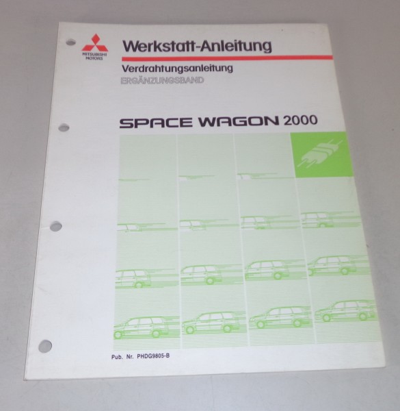 Werkstatthandbuch Mitsubishi Space Wagon Nachtrag Elektrik Schaltpläne von 2000