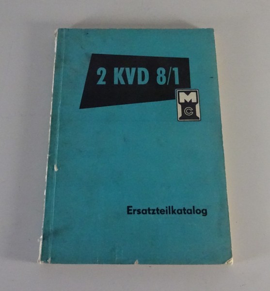 Teilekatalog / Ersatzteilliste Dieselmotor 2 KVD 8/1 Stand 01/1965