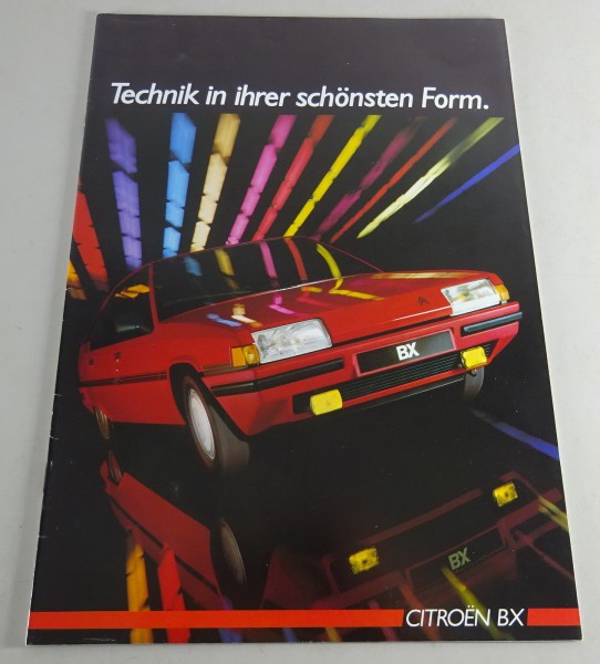 Prospekt / Broschüre Citroën BX Stand 09/1985