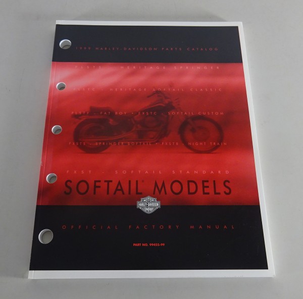 Parts catalog / Spare parts list Harley Davidson Softail Models '99 from 07/1998