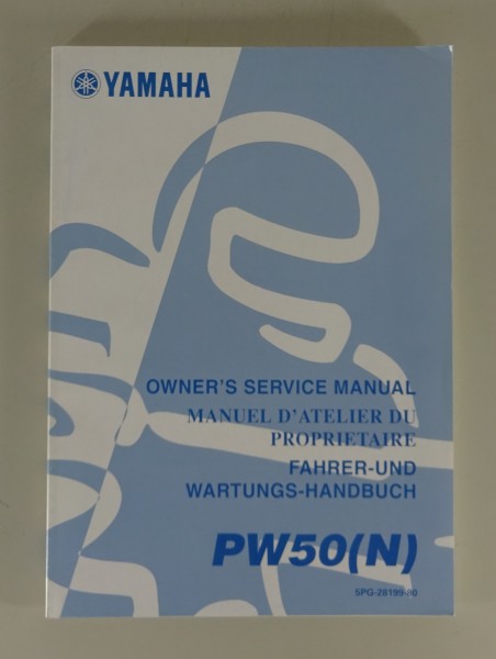 Betriebsanleitung und Wartungshandbuch Yamaha PW 50 (N) Stand 05/2000