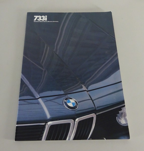 Prospectus / Brochures BMW 7 Série E23 733i US- / Canada-Modèle Édition 02/1989