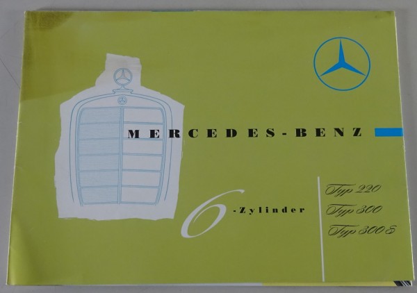 Prospekt Mercedes-Benz W187 220 / W186 300 / W188 300 S Stand 10/54 - Reprint 07