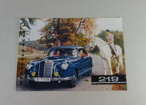 Faltprospekt Mercedes-Benz Ponton 219 | W105 - Bj. 1955/59 Stand 03/1962