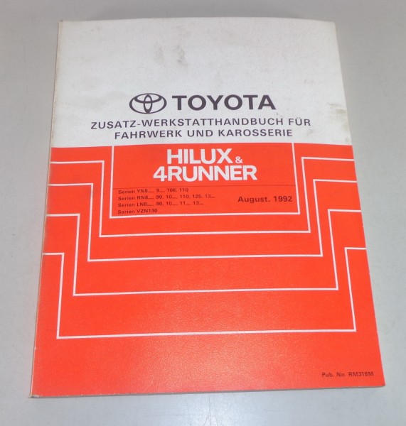 Werkstatthandbuch Toyota Hilux / 4Runner Nachtrag Stand 08/1992