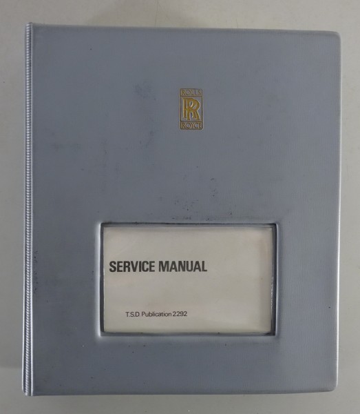 Workshop Manual Rolls Royce Silver Wraith/Dawn, Phantom, Bentley R-Type, Mk. VI