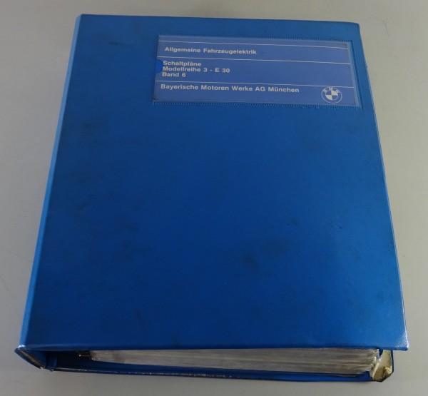 Werkstatthandbuch Elektrik / Schaltpläne BMW 3er E30 +M3 & Cabrio Mj. 1989-1991