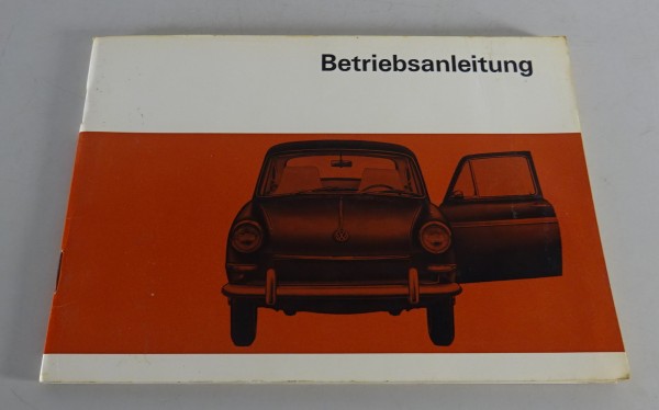 Betriebsanleitung / Handbuch VW 1600 Typ 3 Stand 08/1968