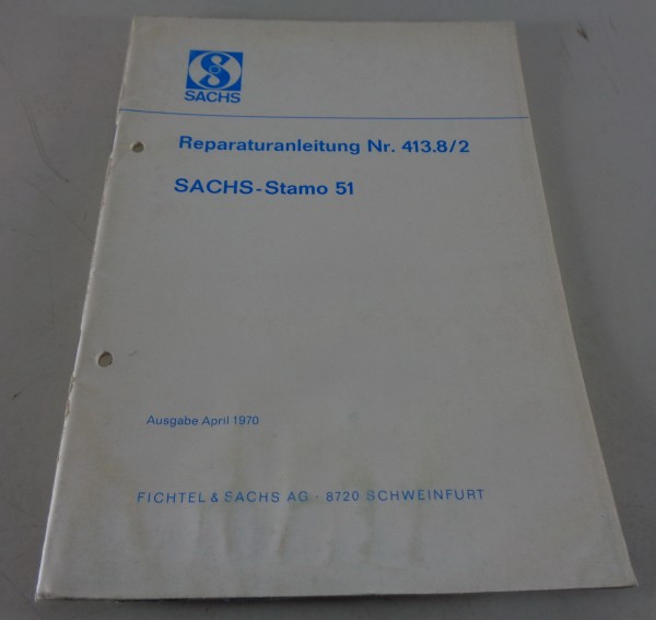 Reparaturanleitung Sachs Motor Stamo ST 51 Stand 04/1970