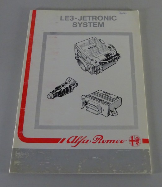 Product Bulletin / Einführungsschrift Alfa Romeo Jetronic LE3 System Stand 1989