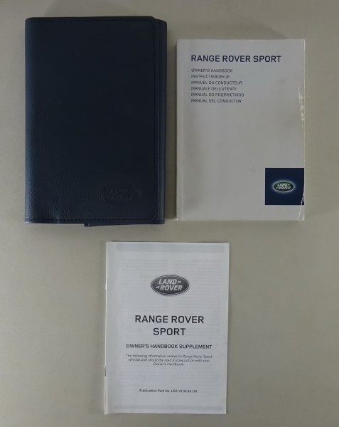 Owner's Manual + Wallet Range Rover Sport 2. Generation from 2014