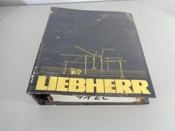 Betriebsanleitung + Teilekatalog Liebherr Turmdrehkran 91 EC Stand 05/1993