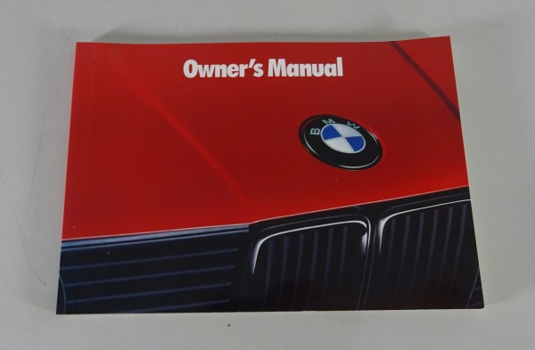 Owner's Manual BMW 3-Series E30 325i/Convertible / 325is / 325ix US-Model '1989