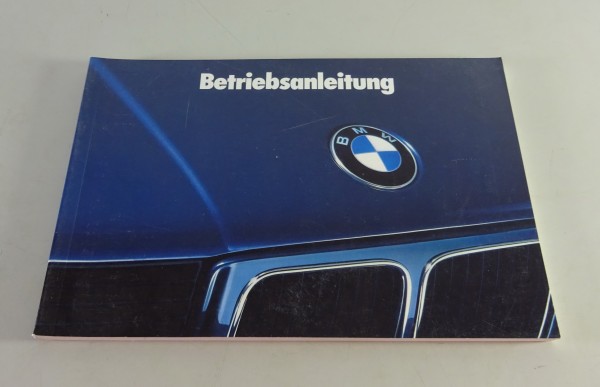Betriebsanleitung / Handbuch BMW 5er E34 520i 525i 530i 535i 524 td von 08/1989